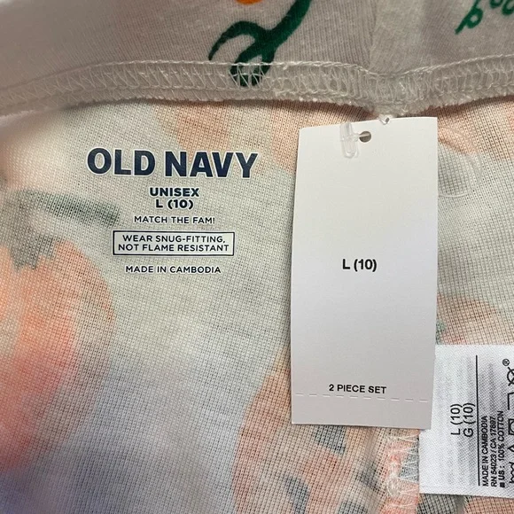 Old Navy Kids Pumpkin Pajama Set, Size Large - Picture 7 of 9